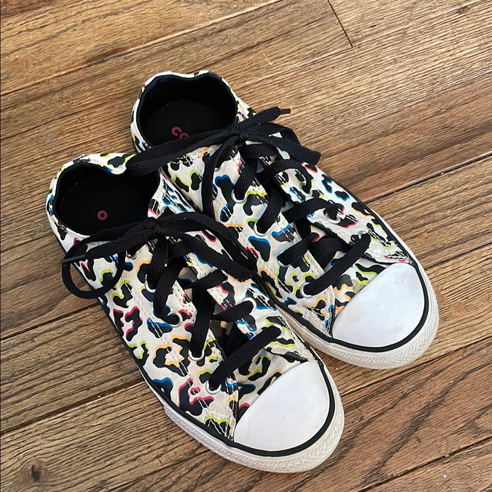 Converse Multicolor Leopard Kids Sneakers